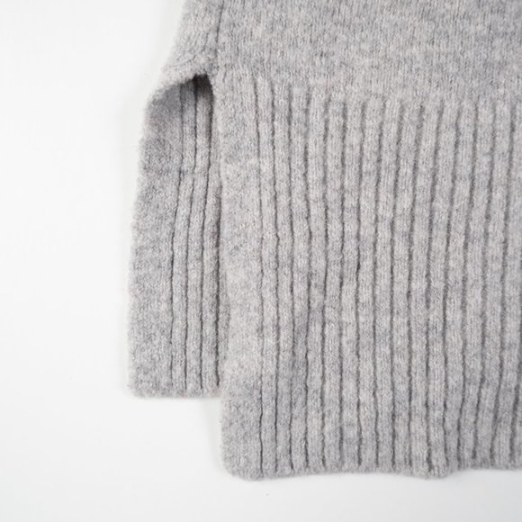 COURT & ROE red navy grey color block turtleneck sweater size S - Picture 5 of 11